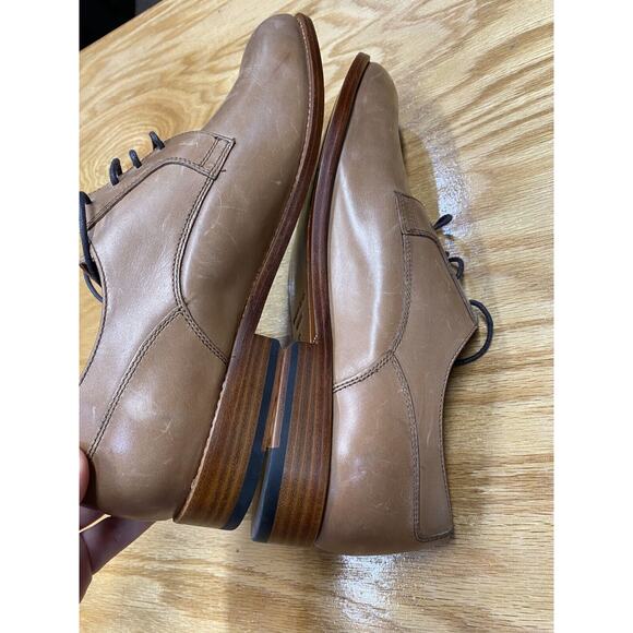 Gordon Rush Oxford Men\'s 10 Brown Leather Lace Up Almond Toe Formal Shoes S44 main image 5